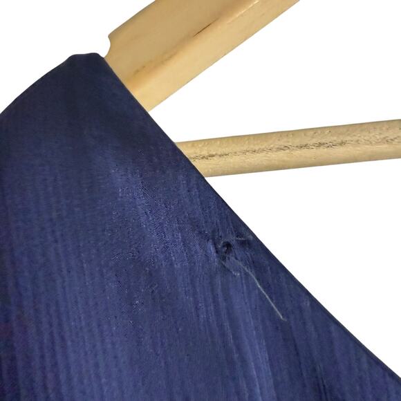 Sachin & Babi Chelsea Navy Blue Bow One Shoulder Sleeveless Formal Gown Size 2 - Picture 12 of 16